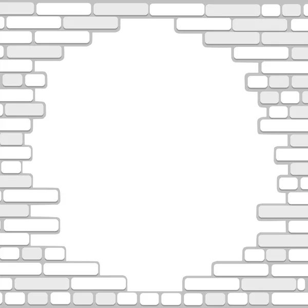 Pared Ladrillo Vector Blanco — Archivo Imágenes Vectoriales