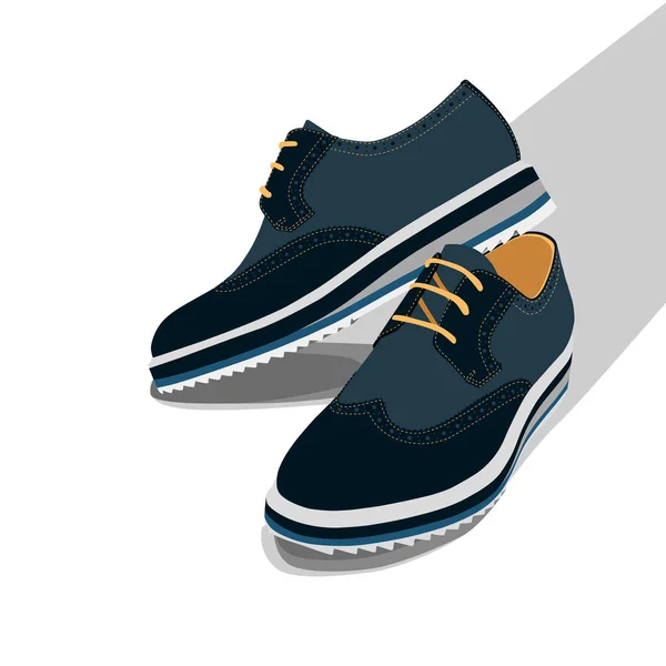 Par Sapatos Homem Ilustração Vetorial — Vetor de Stock