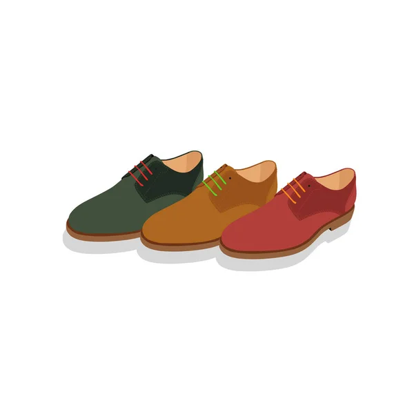 Männerschuhe Vektorillustration — Stockvektor