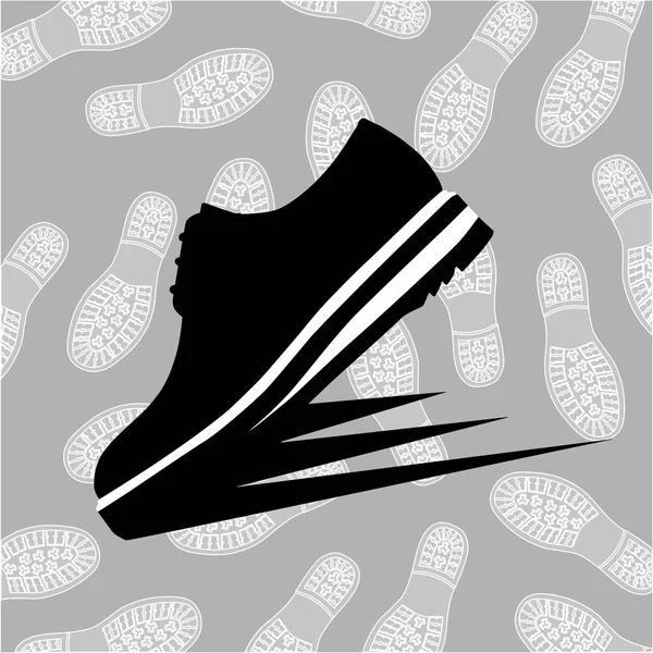 Icono Zapatos Velocidad Ilustración Vectorial — Archivo Imágenes Vectoriales