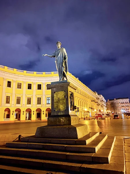 Statue Monument Duc Richelieu Odessa Ukraine Royalty Free Stock Images