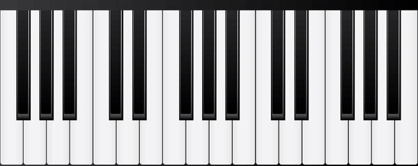 Piano keyboards. Various angles and views Vector Illustration