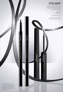 Poster kozmetik Eyeliner ile ambalaj