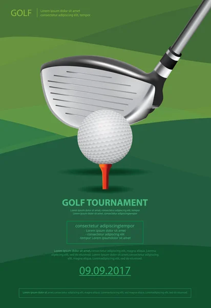 Poster Golf Vector Illustration