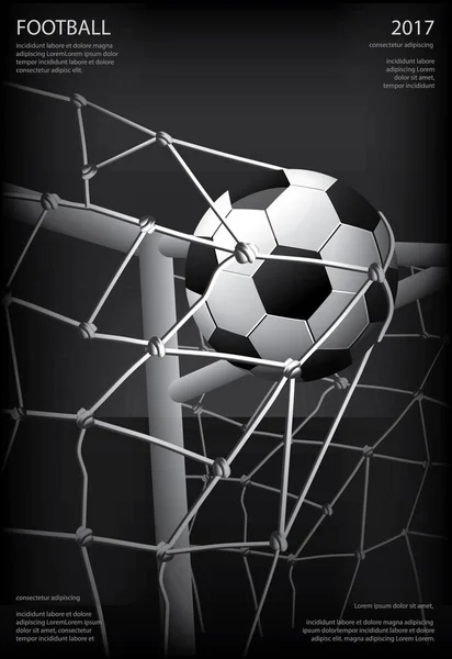 Футбольный плакат "Вестор" — стоковый вектор