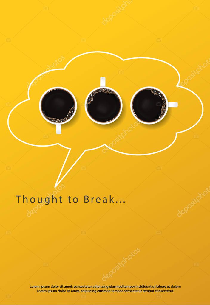 Coffee Poster Advertisement Flayers Vector Illustration