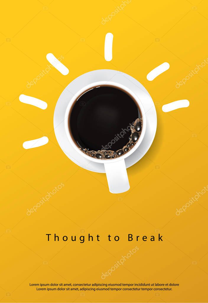 Coffee Poster Advertisement Flayers Vector Illustration
