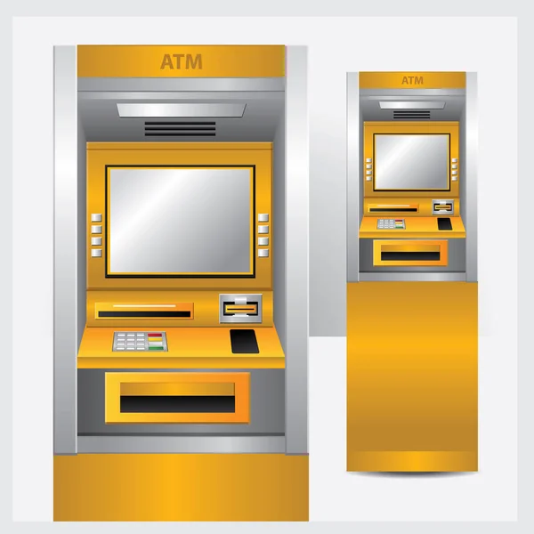 Bankomat Vektor Illustration Automatisk Teller Machine — Stock vektor