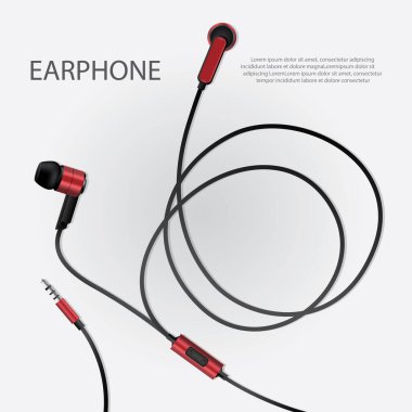 Müzik Kulaklığı Vektör Resmini İzole Etti