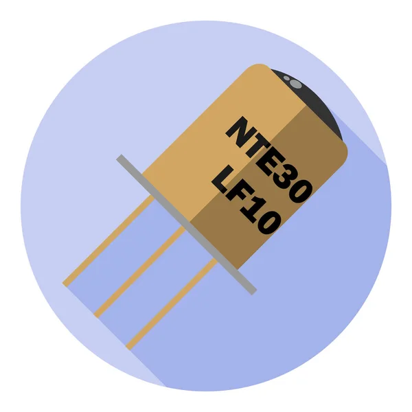 Imagen vectorial de un fototransistor — Vector de stock