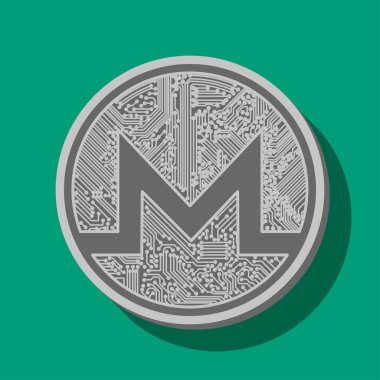 Vector illustration monero