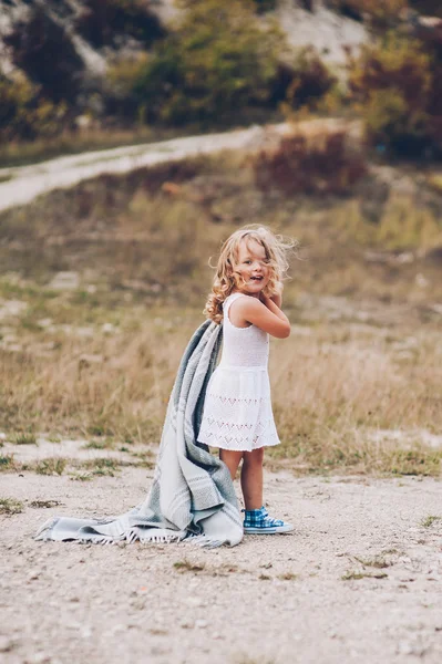 Little blond girl — Stock Photo, Image