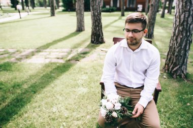 damat ile gelin buketi