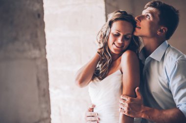 düğün gününde güzel Çift