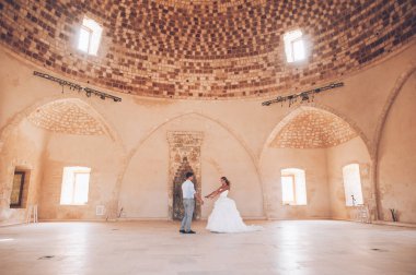 düğün gününde güzel Çift