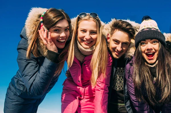 young people in mountains