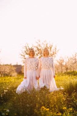 İki ikiz kız kardeşler