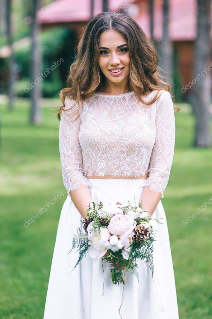 beautiful smiling bride