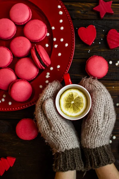 Macaroons franceses doces — Fotografia de Stock