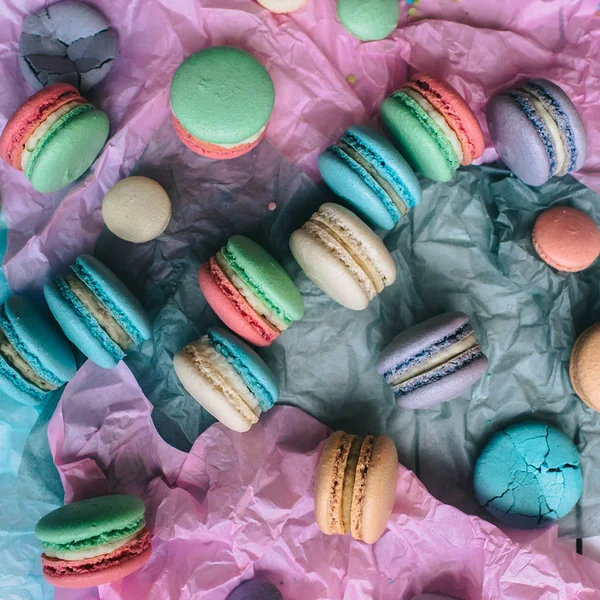 Macarons français doux — Photo