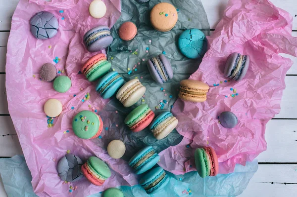 Macaroons franceses doces — Fotografia de Stock