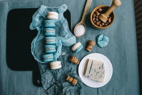 Édes francia Macaroons — Stock Fotó