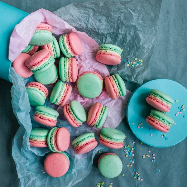Macarrones dulces franceses — Foto de Stock