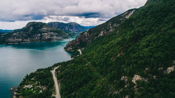Νορβηγία θέα από τον αέρα — Φωτογραφία Αρχείου