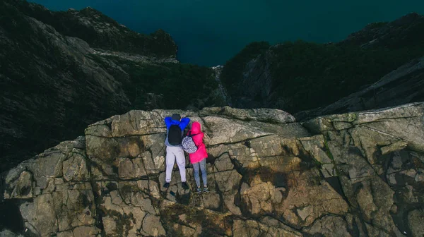 노르웨이에서 절벽에 사랑에 몇 — 스톡 사진