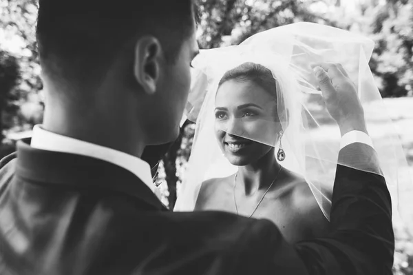 Coppia felice su matrimonio — Foto Stock