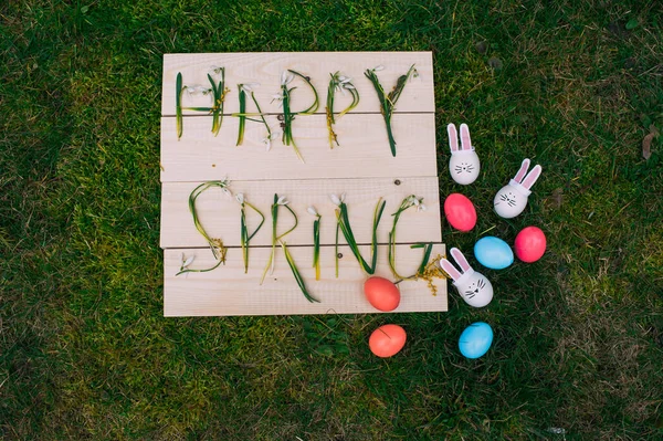 Easter background with snowdrops — Stock Photo, Image