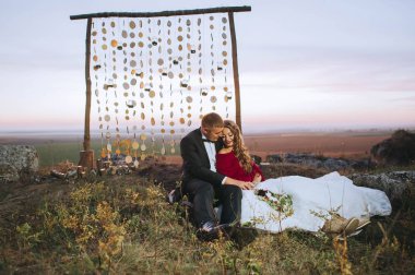 Genç gelin ve damat