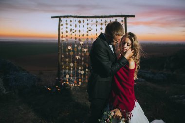 Genç gelin ve damat