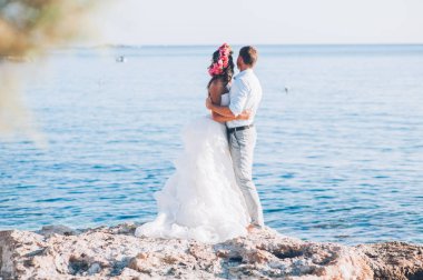 Gelin ve damat deniz 