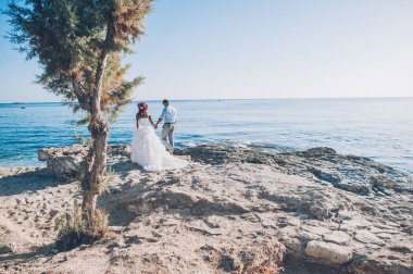 Gelin ve damat deniz 