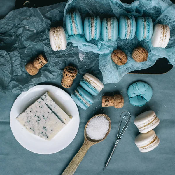 Macarrones franceses dulces — Foto de Stock