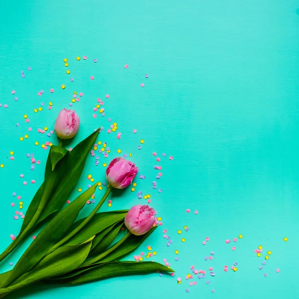 Strauß von Tulpenblumen — Stockfoto