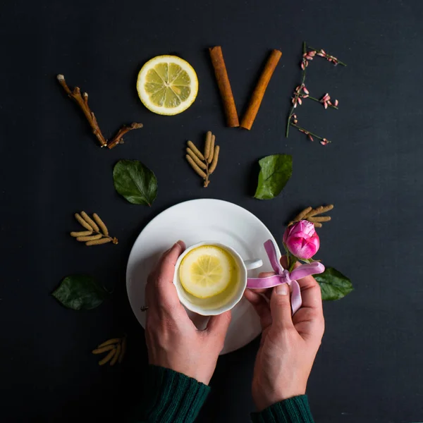Cup of tea with lemon — Stock Image Cup of tea with lemon Stock Image