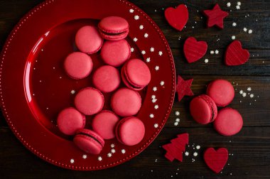 tatlı kırmızı macarons