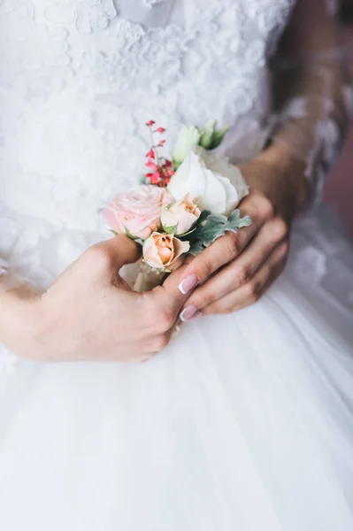 Sposa bouquet di tenuta — Foto Stock