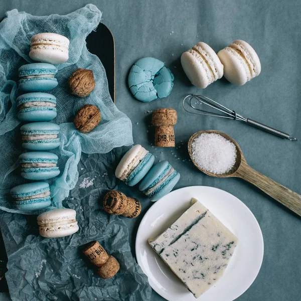 Zoete Franse macarons — Stockfoto