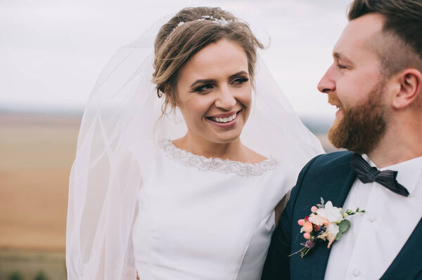 portrait of happy couple  posing 