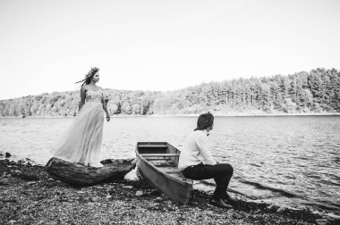 Güzel gelin ve damat