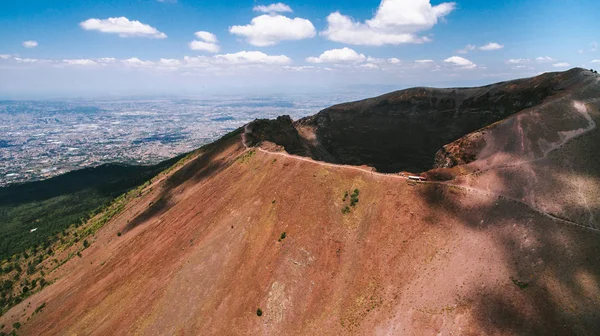 Vista panorâmica do vulcão Vesúvio — Fotografia de Stock