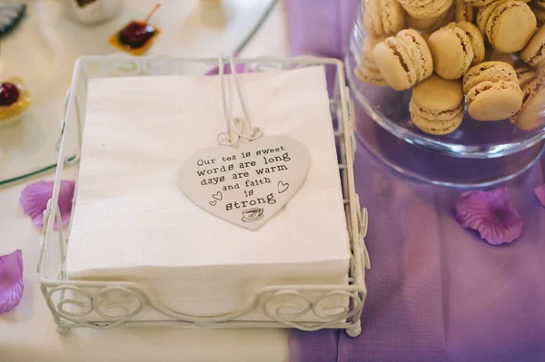 Sweet wedding desserts — Stock Photo, Image