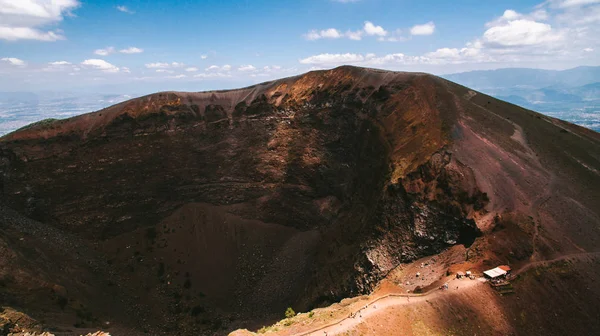 Vesuvius vulkaan vanuit de lucht — Stockfoto