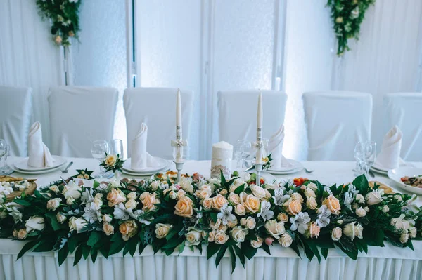 Decorações de restaurante para casamento — Fotografia de Stock