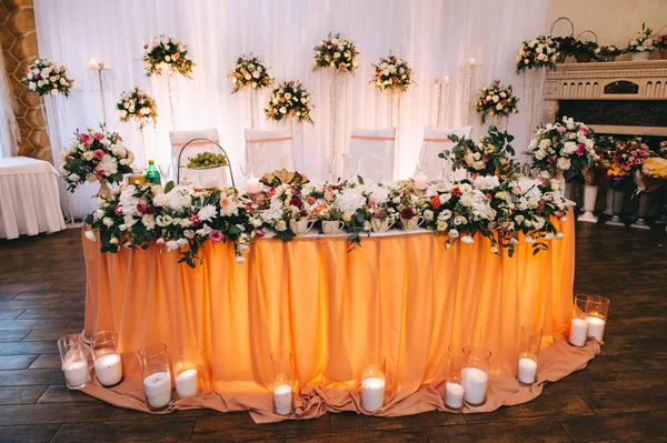 Decorações de restaurante para casamento — Fotografia de Stock