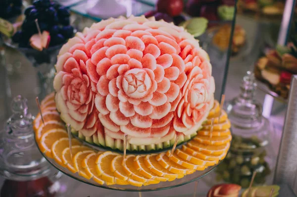 Fruit receptions at the wedding — Stock Photo, Image