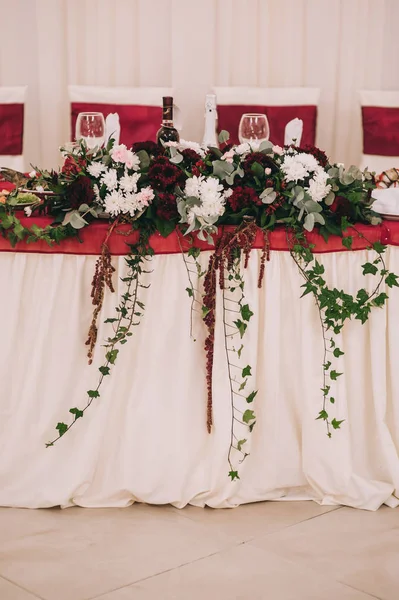 Decoraciones de restaurante para boda — Foto de Stock
